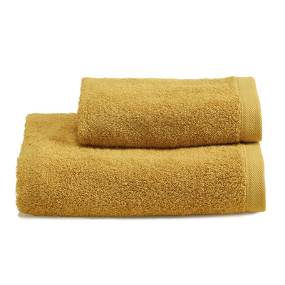 Biancoperla Coppia di Asciugamani in Spugna di Cotone Tinta Unita - Perla 2510S17