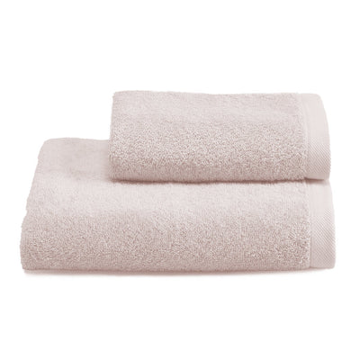 Biancoperla Coppia di Asciugamani in Spugna di Cotone Tinta Unita - Perla 2510S17