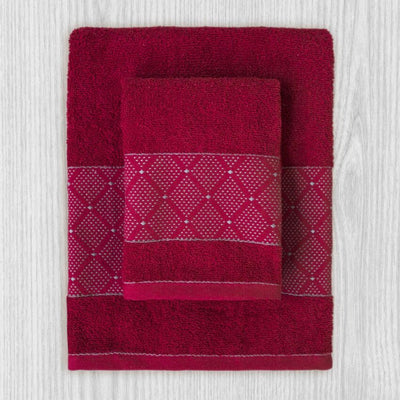 Set Asciugamani 1+1 MOSAICO By Maestri Cotonieri