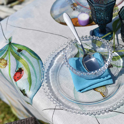 Tessitura Toscana Telerie Tablecloth in 100% Pure Linen Balloons