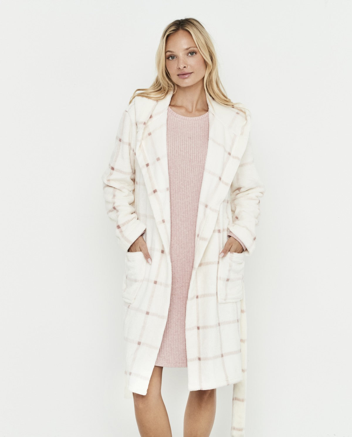 Selmark Vestaglia Invernale da Donna con cintura PC273