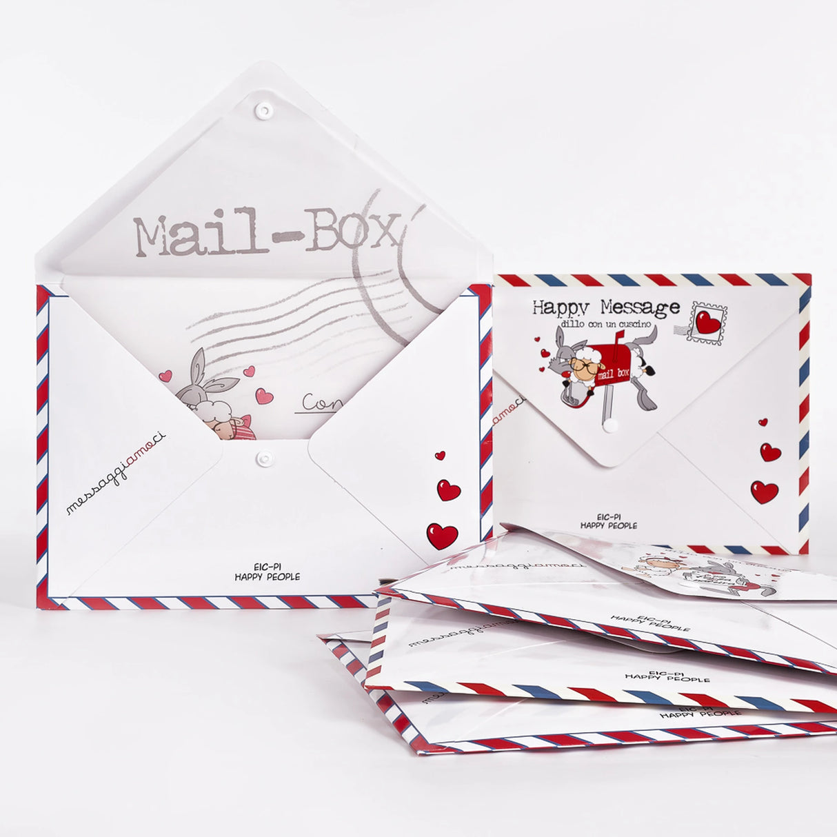 Happy People Fanta Federe 50x80cm Stampata Messaggi Nascondino 2402S15