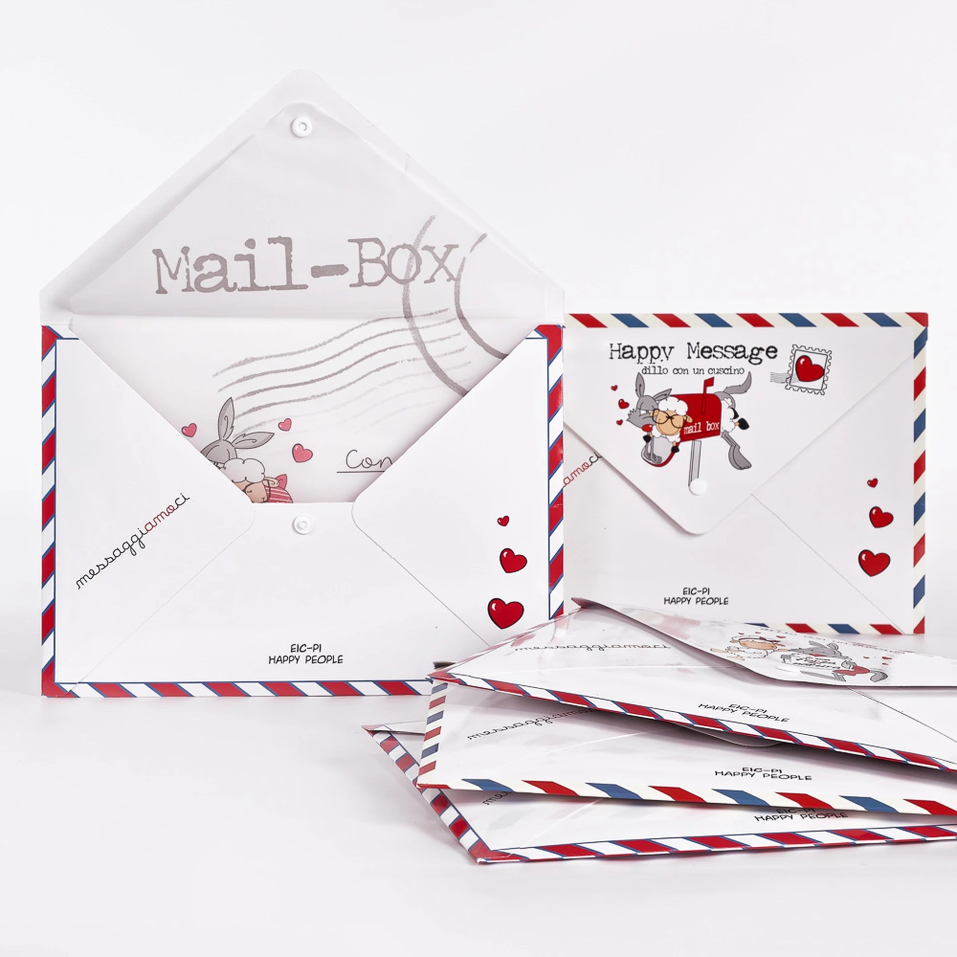 Happy People Fanta Federe 50x80cm Stampata Messaggi Nascondino 2402S15