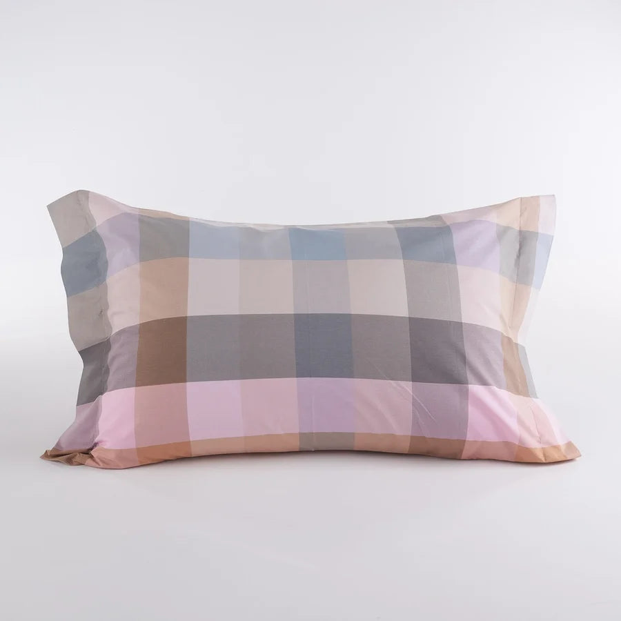Maè Federa Guanciale in Percalle di Cotone Oxford - Quadro Beige