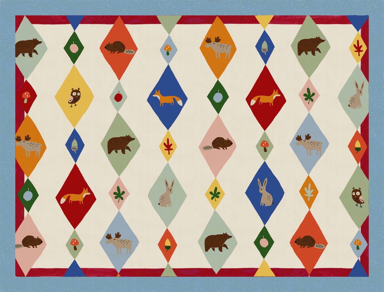 Tessitura Toscana Telerie Sottopiatto set 2 pezzi My Mat Boscolandia