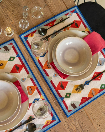 Tessitura Toscana Telerie Sottopiatto set 2 pezzi My Mat Boscolandia