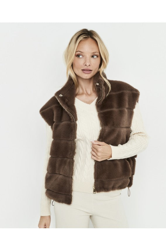 Selmark Gilet in ecopelliccia PC269