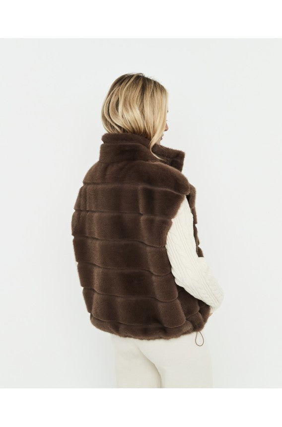 Selmark Gilet in ecopelliccia PC269