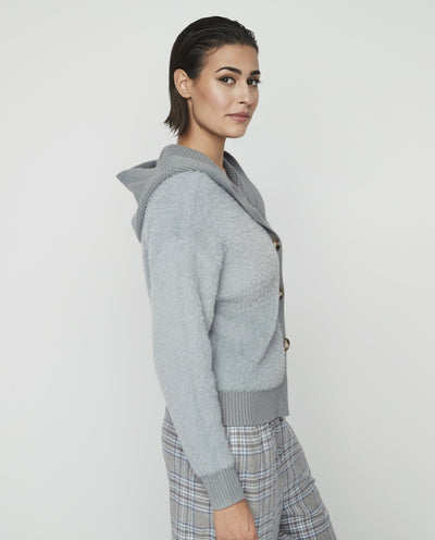 Selmark Giacca Corta con Bottoni e Cappuccio PC178 2505S58