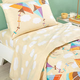 Caleffi Kids Completo Lenzuola Singolo In Cotone Aquiloni 2602S38