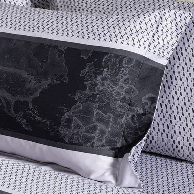 Alviero Martini Geo Night Lenzuola in Raso di cotone Matrimoniale 1015748 2602S20