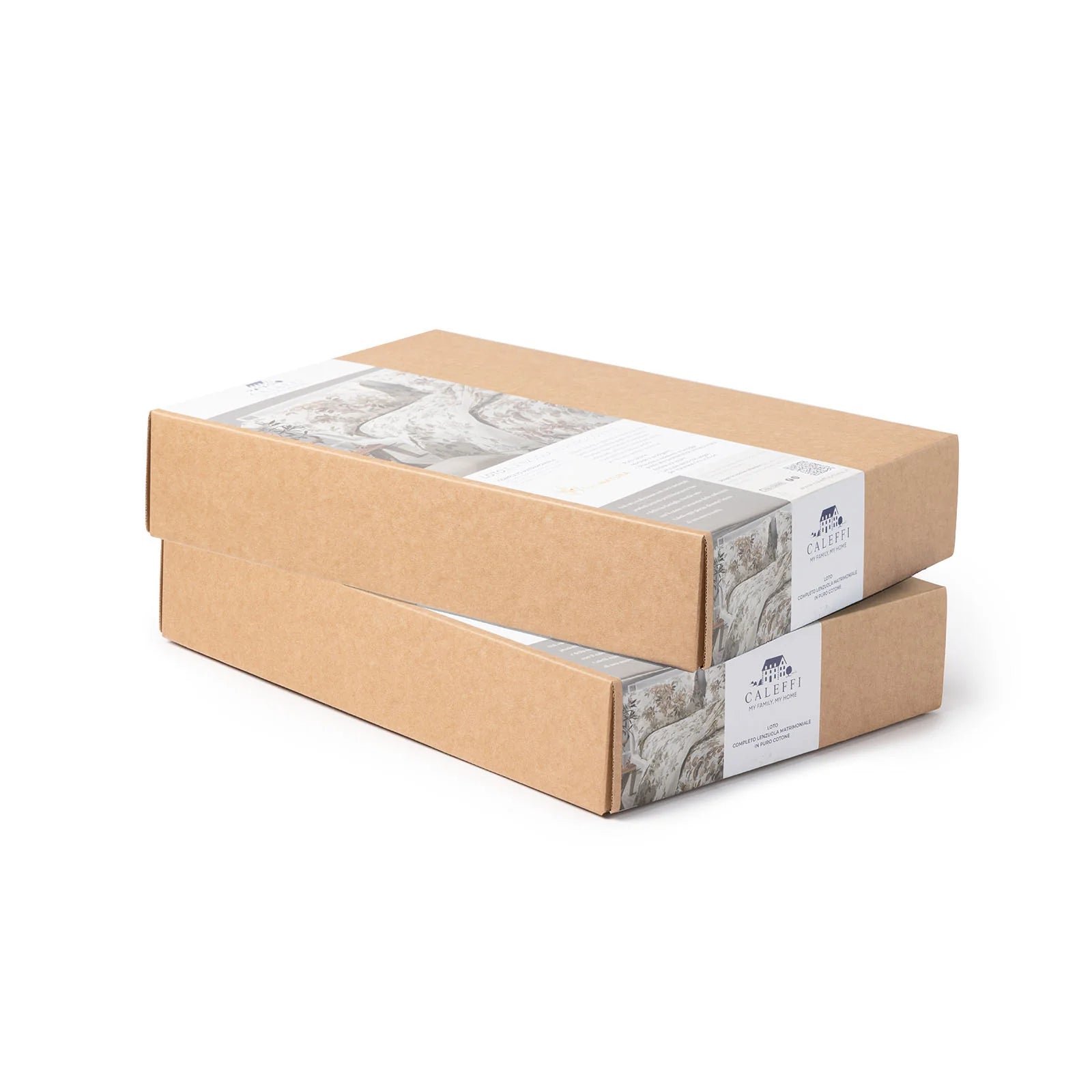 Caleffi Completo Lenzuola Matrimoniale Primanatura Loto 2504S48