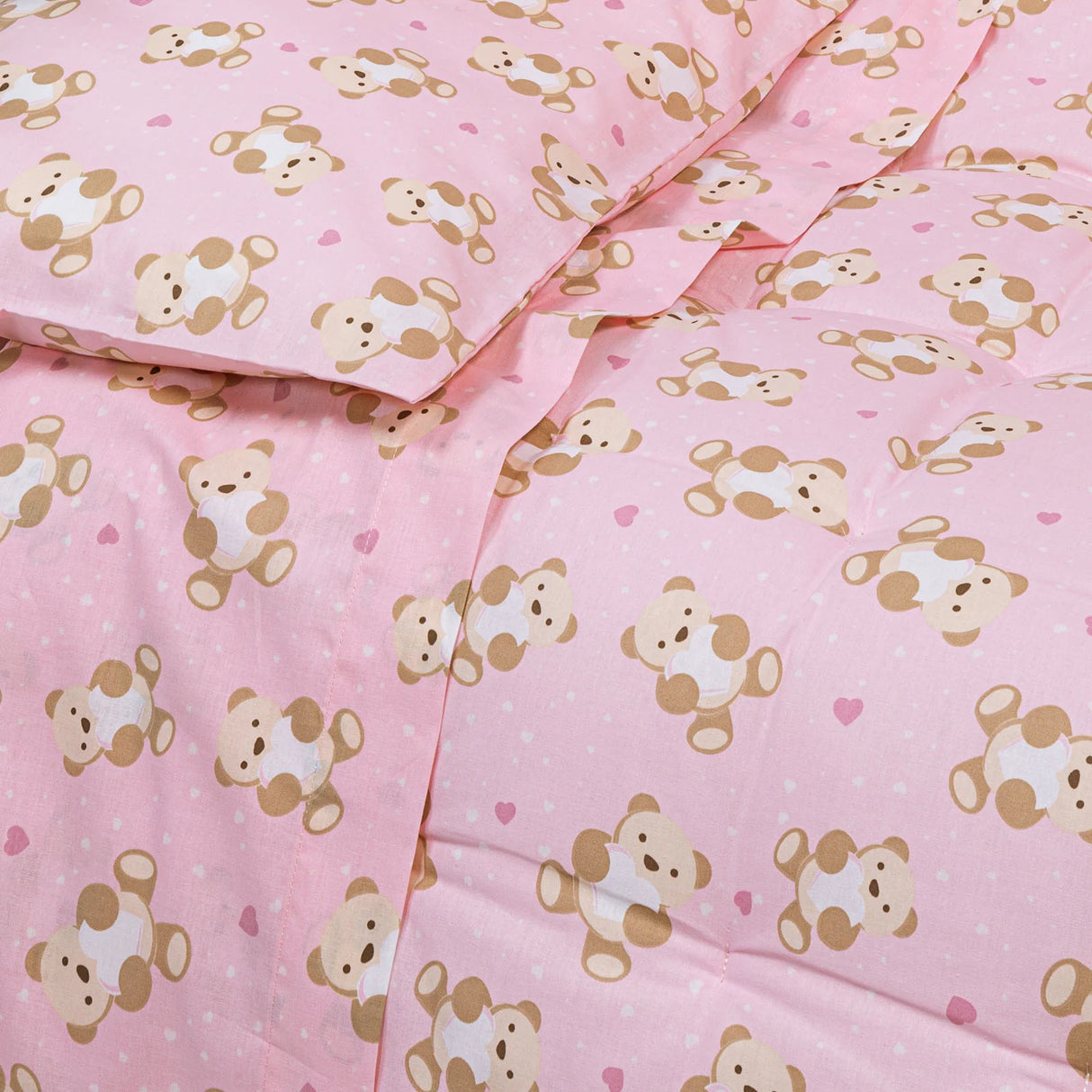 Caleffi Kids Completo Lenzuola In Cotone Orsacchiotti Baby 2505S30