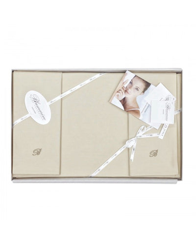 Blumarine Completo Lenzuola matrimoniale in Percalle di cotone Stile Blu 2504S164