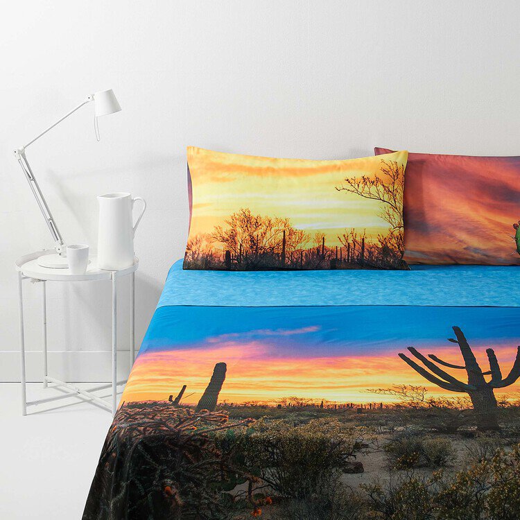 Bassetti Image Completo Lenzuola Copriletto Matrimoniale National Park S108