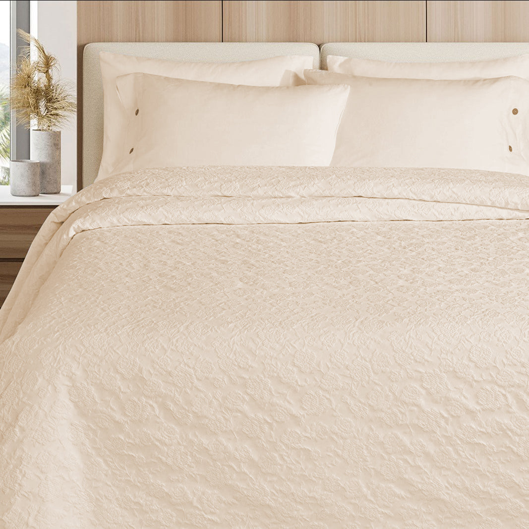 Daunex Copriletto Matrimoniale  in Cotone con Fantasia Jacquard - Romance