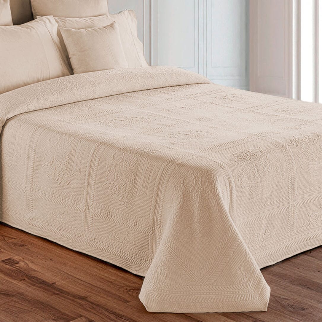 Daunex Copriletto Matrimoniale in Piquet di Cotone Jacquard - Botticelli 2505B80