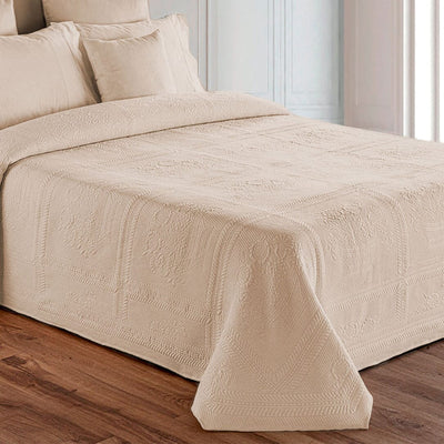 Daunex Copriletto Matrimoniale in Piquet di Cotone Jacquard - Botticelli