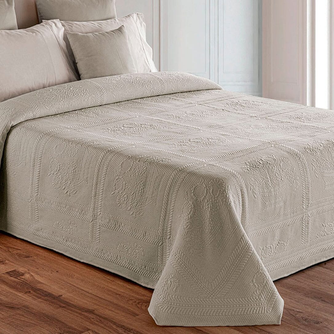 Daunex Copriletto Matrimoniale in Piquet di Cotone Jacquard - Botticelli 2505B70