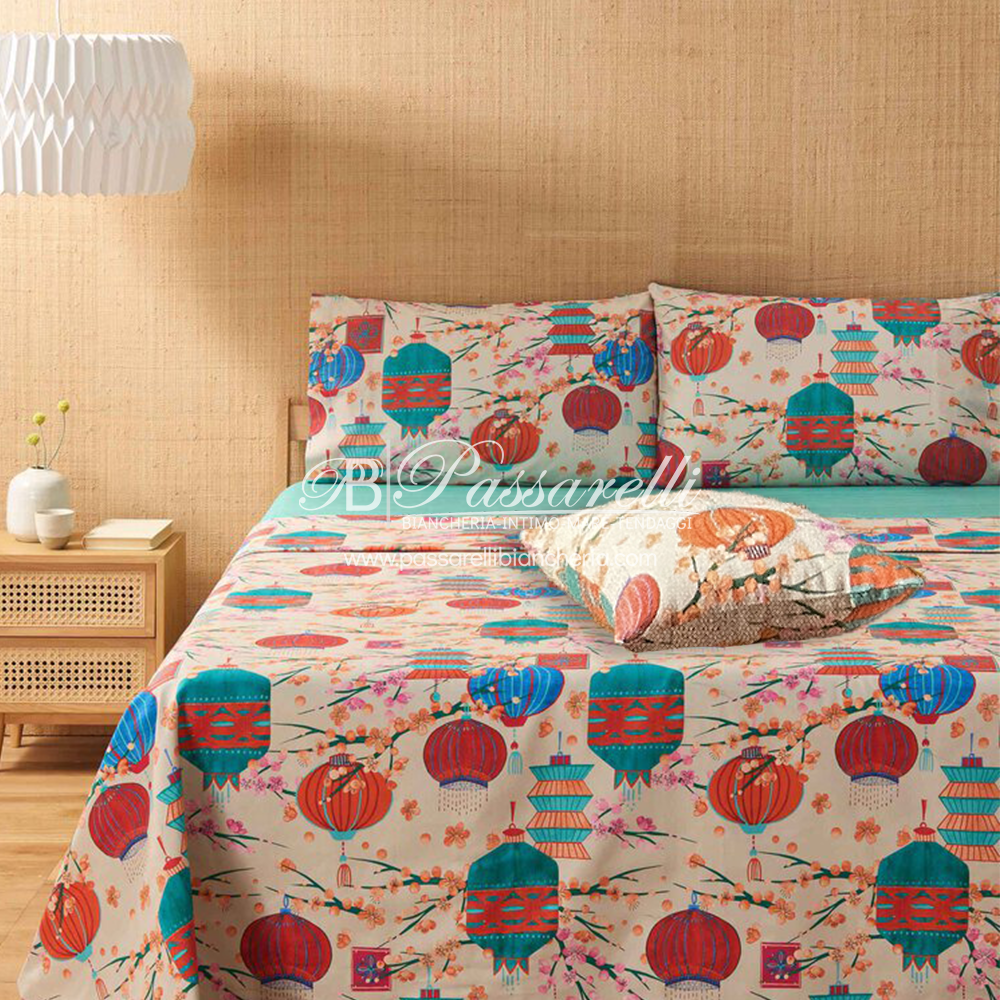 Bassetti Copriletto Estivo Singolo + Copricuscino Kyoto 2505S70