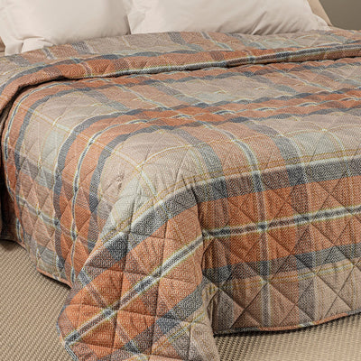 Caleffi Copriletto Trapuntato In Microfibra Hilton Singolo Modern 2603S40