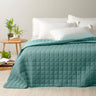 Caleffi Quilted Double Bedspread Solid Color Modern Bicolor 