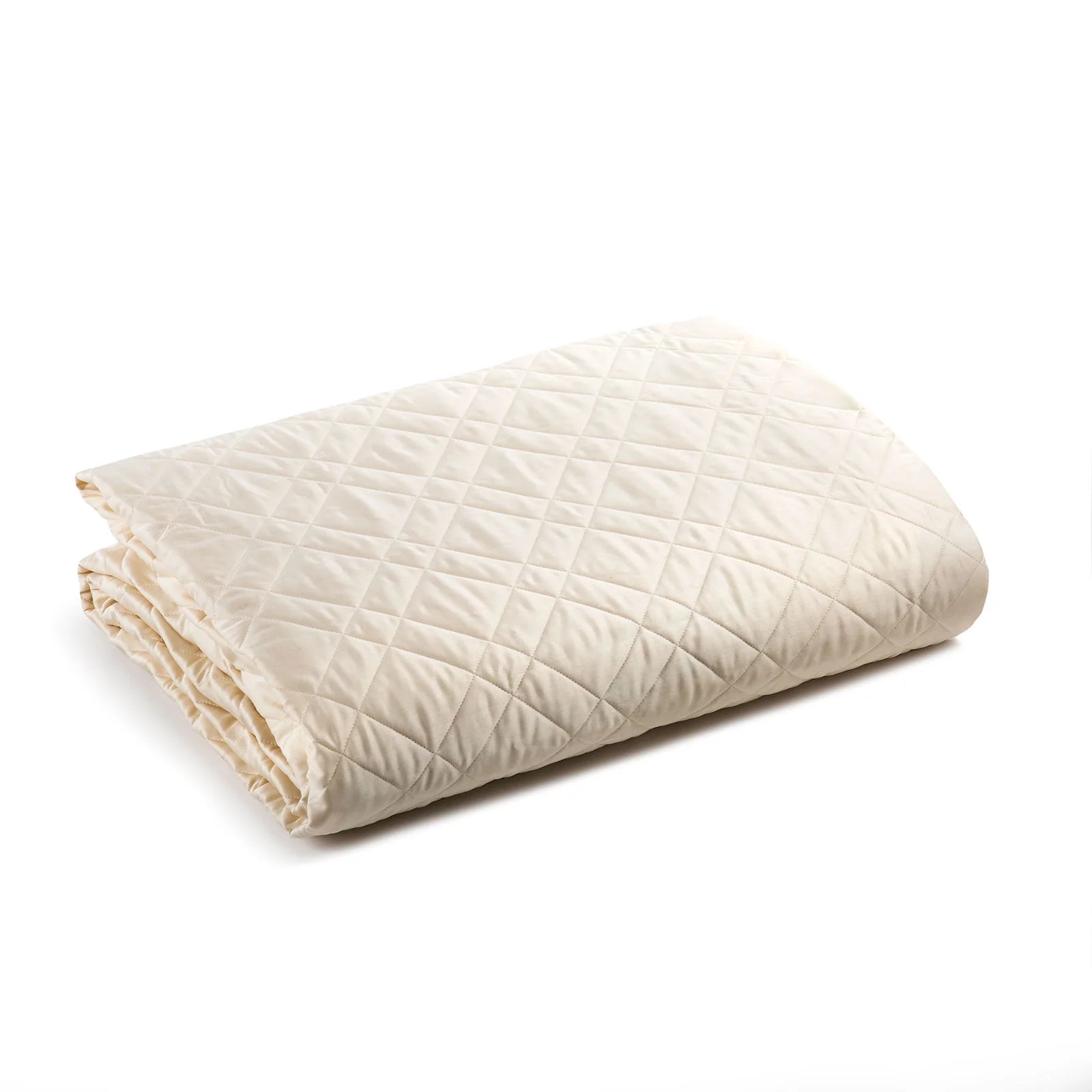 Caleffi Quilted Double Bedspread in Cotton Satin Solid Color D140