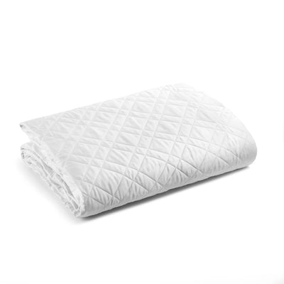 Caleffi Quilted Double Bedspread in Cotton Satin Solid Color D140
