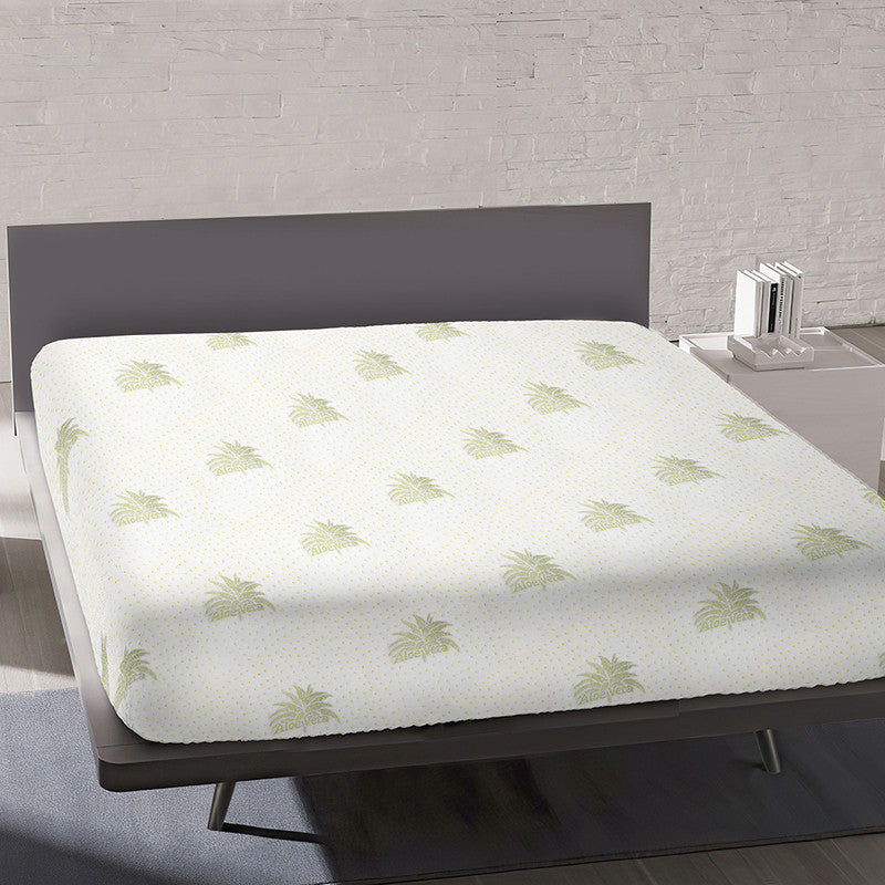 Coprimaterasso Aloe Vera Anallergico Antiacaro E Traspirante - Varie Dimensioni