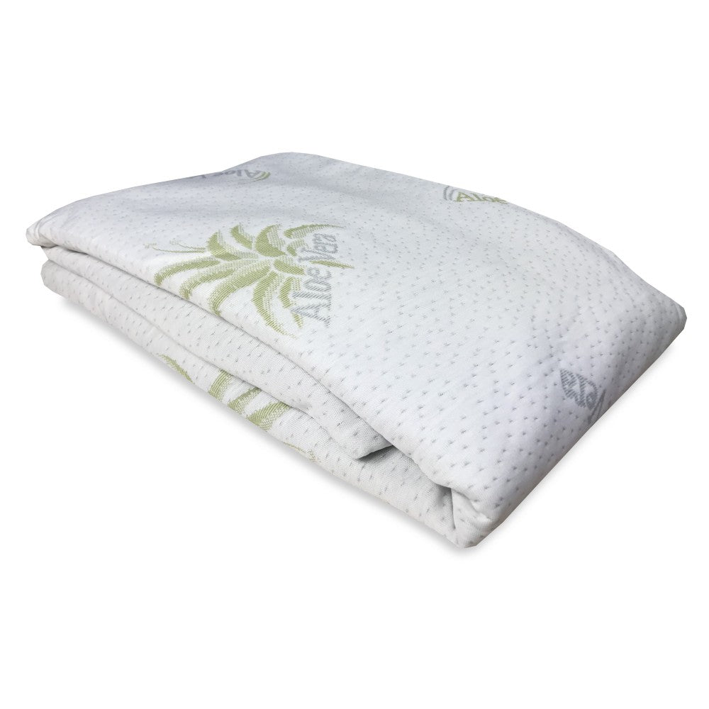 Coprimaterasso Aloe Vera Anallergico Antiacaro E Traspirante - Varie Dimensioni