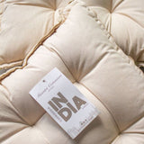 Maestri Cotonieri Set 2 Coprisedia India in Cotone con Fettucce 43x43 cm