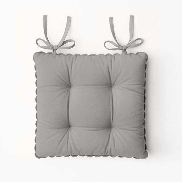 Maestri Cotonieri Set 2 Coprisedia India in Cotone con Fettucce 43x43 cm