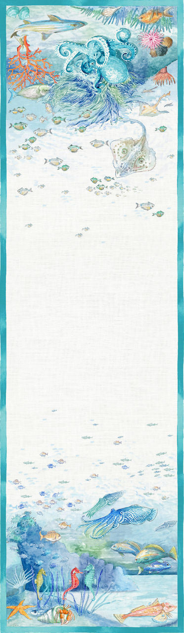 Tessitura Toscana Telerie Tovaglia e Runner in P.Lino Isuela - Varie Dimensioni