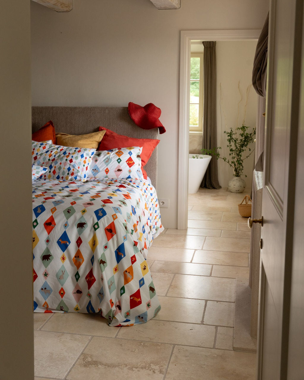 Tessitura Toscana Completo Lenzuola Boscolandia - Varie Dimensioni