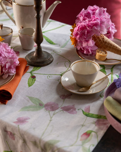 Tessitura Toscana Telerie Tovaglia in Misto Lino Petit Pois - Varie Dimensioni