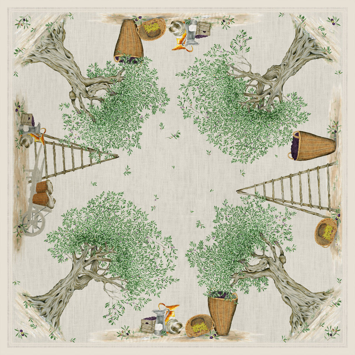 Tessitura Toscana Telerie Tablecloth in 100% Pure Linen Dop