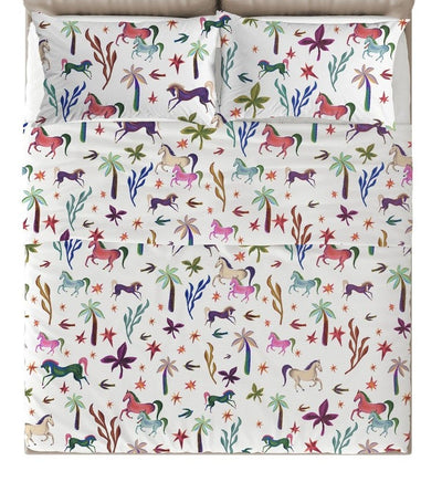Tessitura Toscana Completo Lenzuola Agnes Fiore