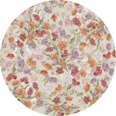 Tessitura Toscana Telerie Tovaglia da Tavola in 100% Puro lino Poppy