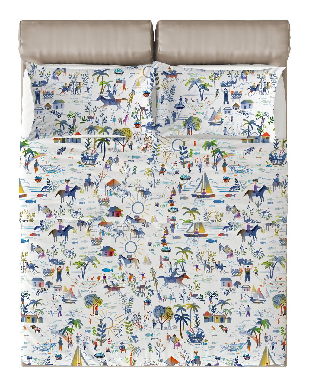 Tessitura Toscana Telerie Completo Lenzuola Coco Personaggi - Varie Dimensioni