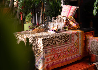 Tessitura Toscana Telerie Tovaglia da Tavola in Misto Lino Jurta 2506B