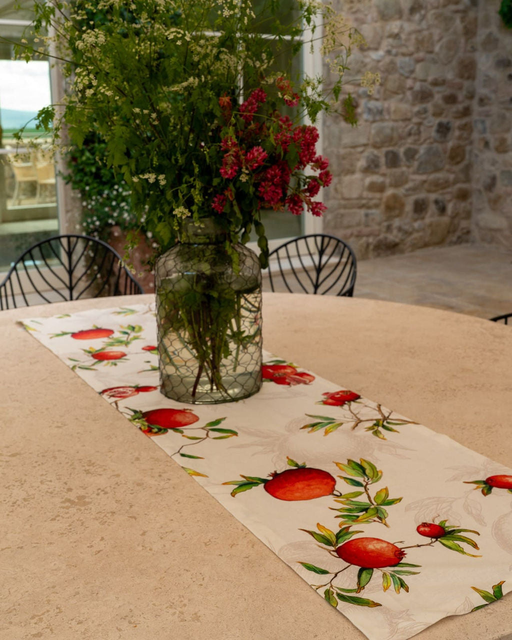 Tessitura Toscana Telerie Tovaglia e Runner in M.Lino Zakuro - Varie Dimensioni