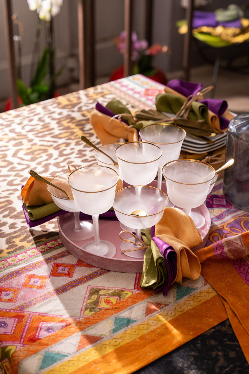 Tessitura Toscana Telerie Tovaglia da Tavola in Misto Lino Jurta 2506B