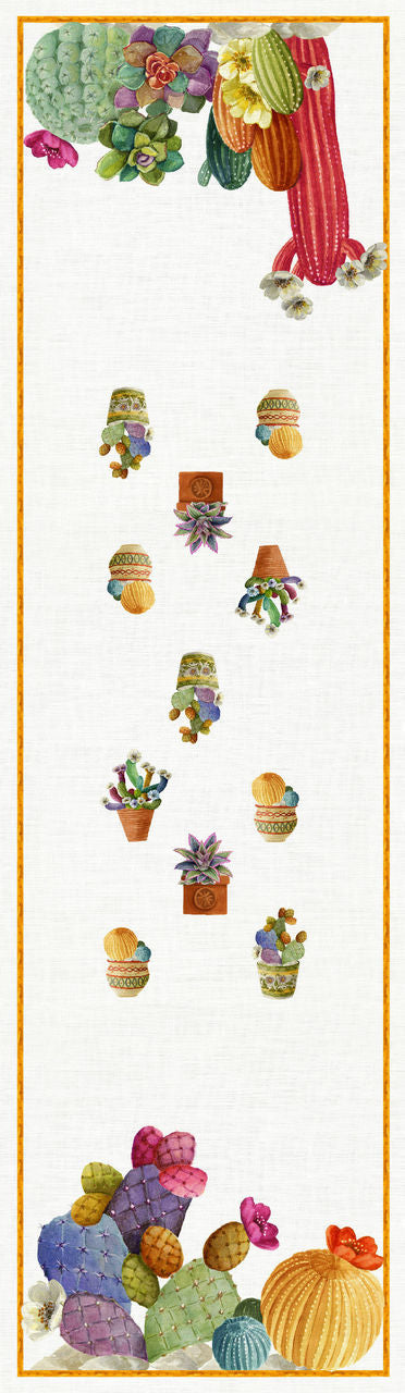 Tessitura Toscana Telerie Tablecloth in 100% Pure Linen Kactus