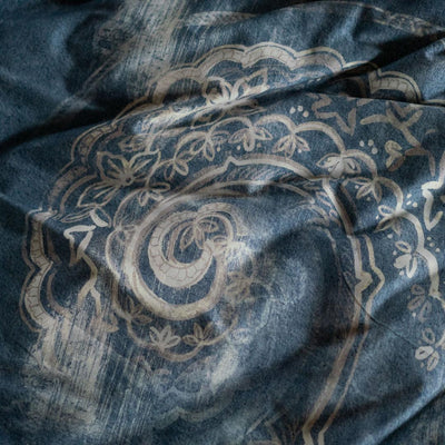 Tessitura Toscana Telerie Completo Lenzuola Piazza e Mezza Denim B125 - Passarelli Biancheria