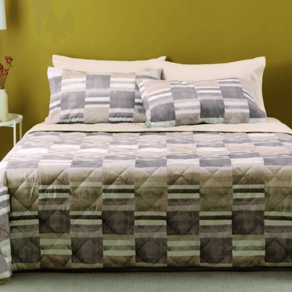 Bassetti Completo Letto Copriletto Matrimoniale 2 PIAZZE Linea Natura 100%  Cotone Made in Italy