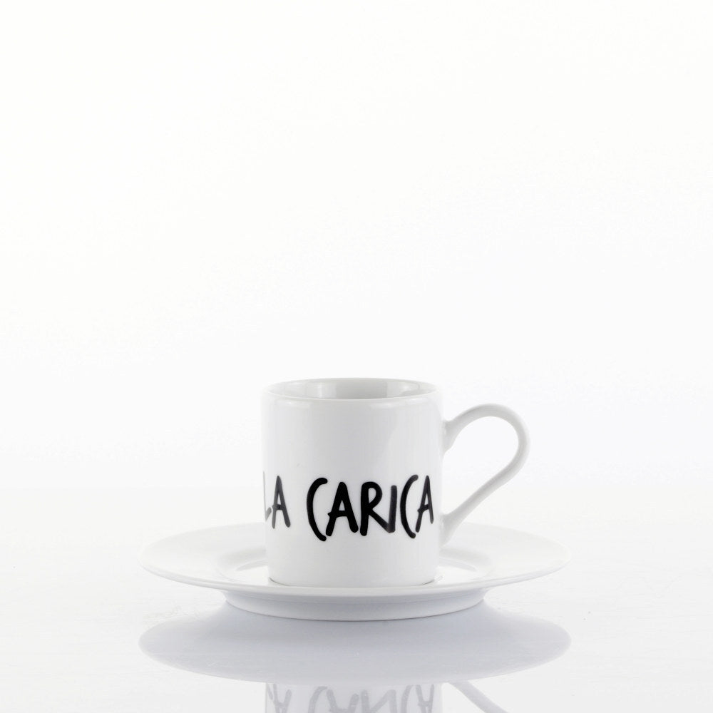 Set 6 Tazze Caffè c/piattino Graffiti MIX By Weissestal 2504S58