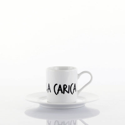 Set 6 Tazze Caffè c/piattino Graffiti MIX By Weissestal 2504S58