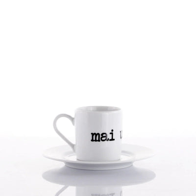 Set 6 Tazze Caffè c/piattino Graffiti MIX By Weissestal 2504S58