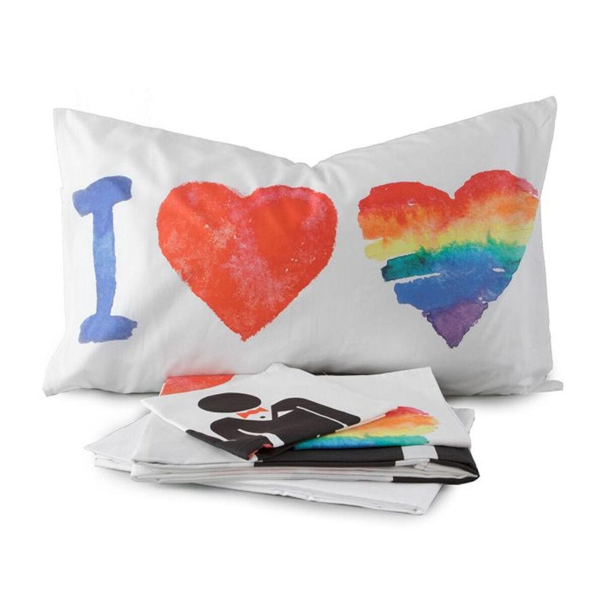 I Love Sleeping Completo Lenzuola copriletto FREE LOVE 2502B80