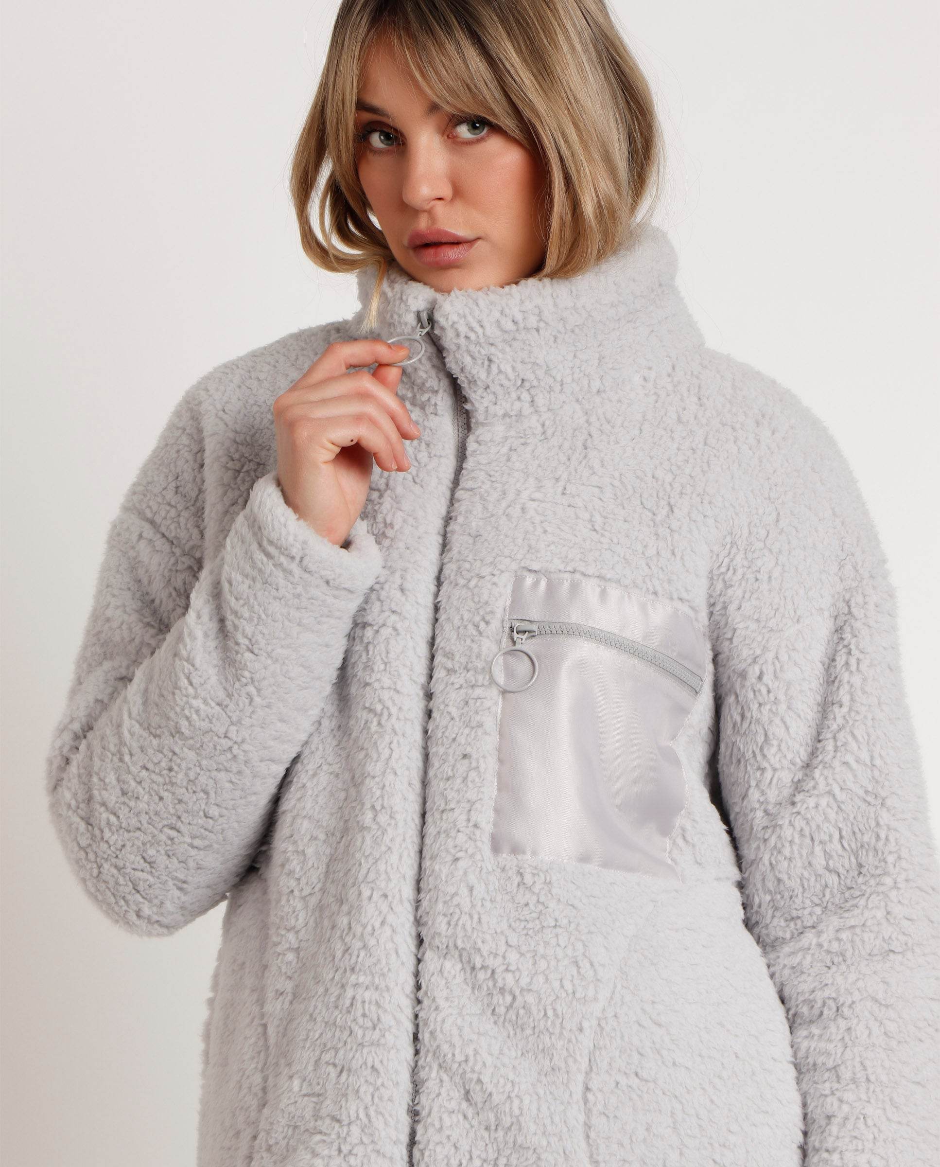 Admas Giacca da Camera Invernale da Donna in Pile con Zip 57541 2510S25